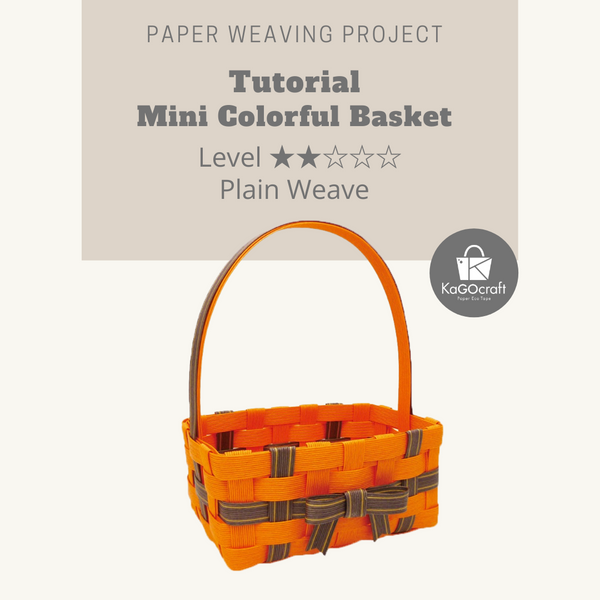 Mini Colorful Basket Plain Weave