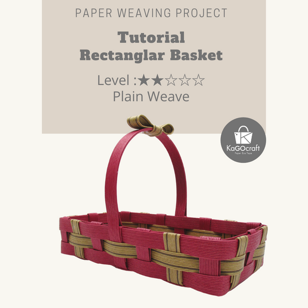 Rectangular Mini Basket Plain Weave