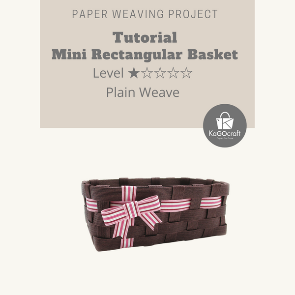 Mini Rectangular Basket Plain Weave