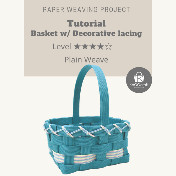 Basic Basket with Decorative Lacing Plain Weave