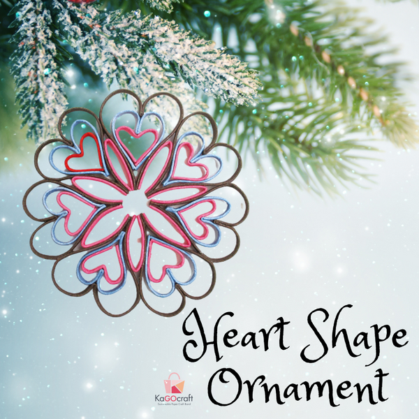 Winter Heart Ornament Tutorial