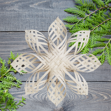 Load image into Gallery viewer, DIY Extra Large Woven Nordic Star Ornament/ Tree Topper [Craftband] Level: Intermediate
