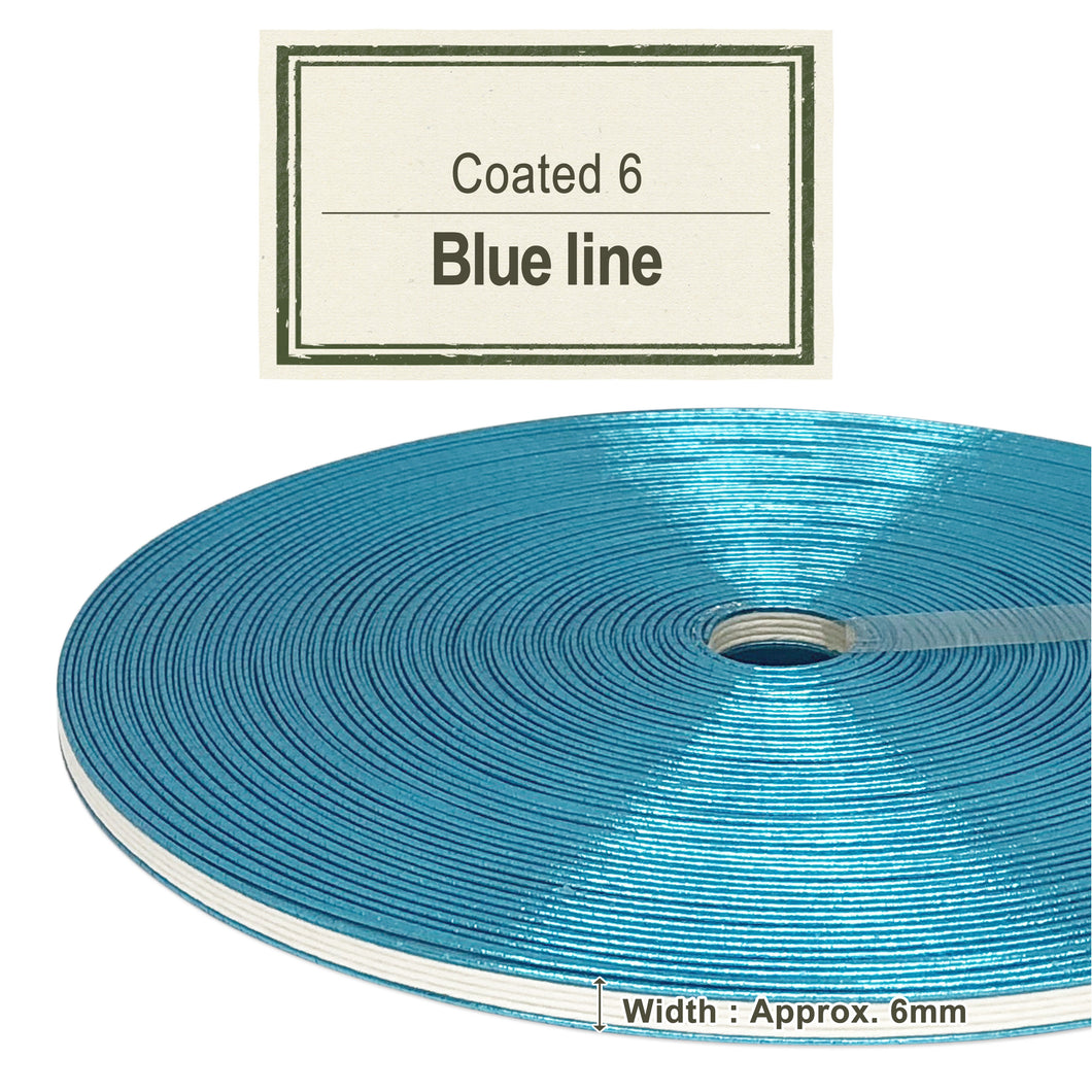Coated Craftband - Blue Line