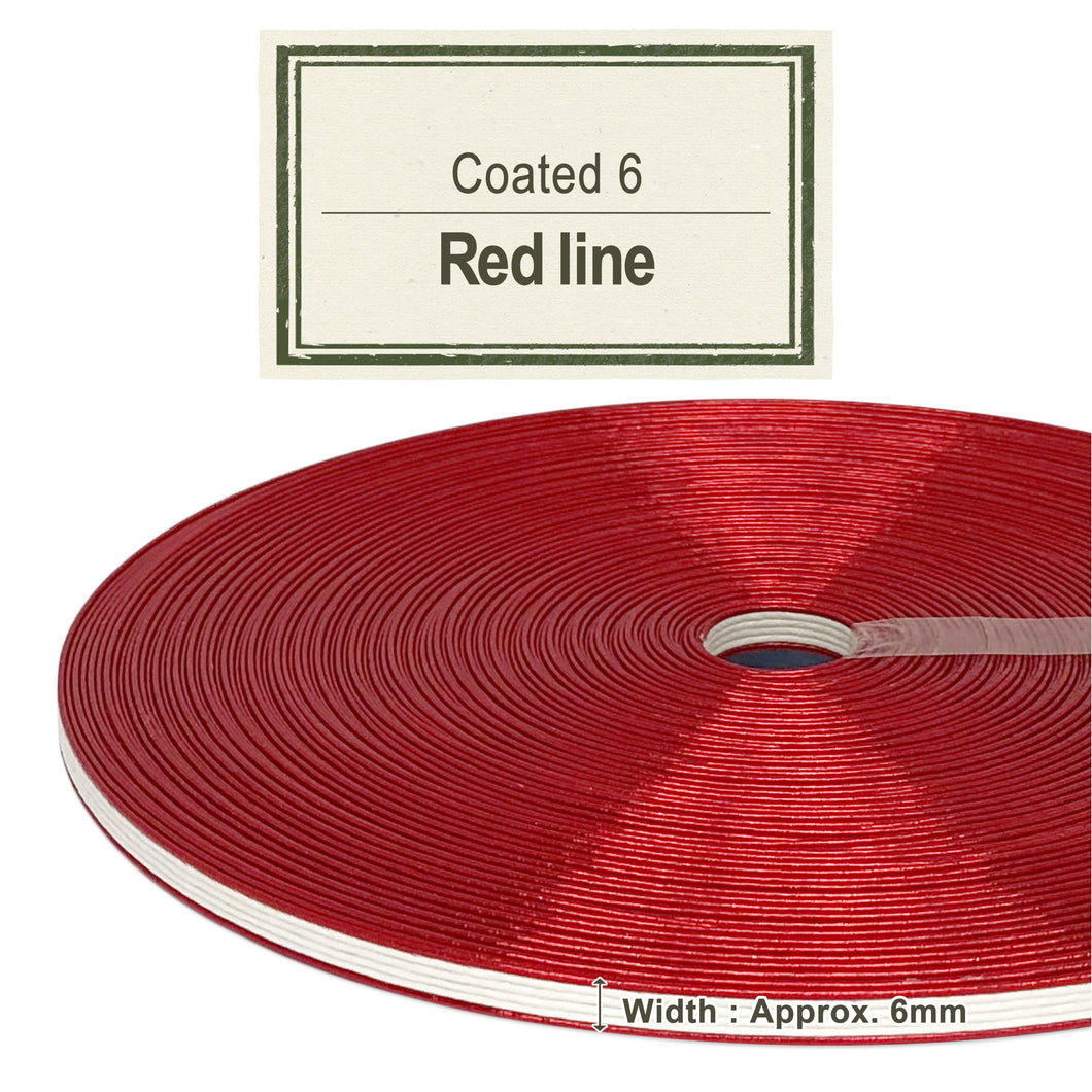 Coated Craftband Red Line