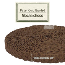 Load image into Gallery viewer, Paper Cord Braided - Mocha Choco
