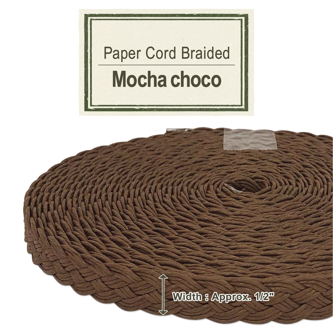 Paper Cord Braided - Mocha Choco