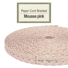 Load image into Gallery viewer, Paper Cord Braided - Mousse Pink
