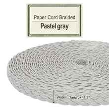 Load image into Gallery viewer, Paper Cord Braided - Pastel Gray
