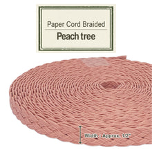 Load image into Gallery viewer, Paper Cord Braided - Peach Tree
