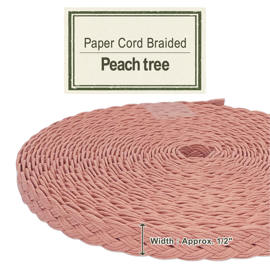 Paper Cord Braided - Peach Tree