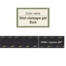 Load image into Gallery viewer, Stitch Champagne Gold Black   15mm
