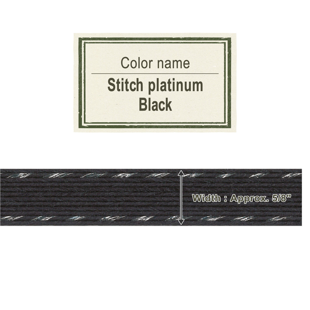 Stitch Platinum Black   15mm
