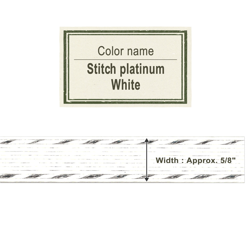 Stitch Platinum White   15mm